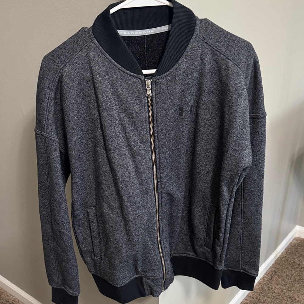 Under Armour Gray Varsity Jacket - image 1